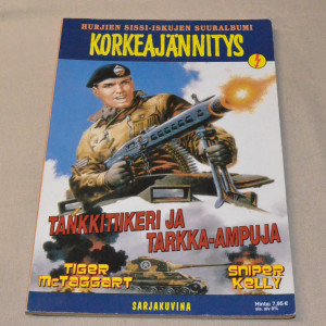 Hurjien sissi-iskujen suuralbumi Korkeajännitys Tankkitiikeri ja tarkka-ampuja